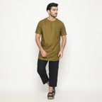 Kurta Umar Solid Lengan Pendek 3003 Army