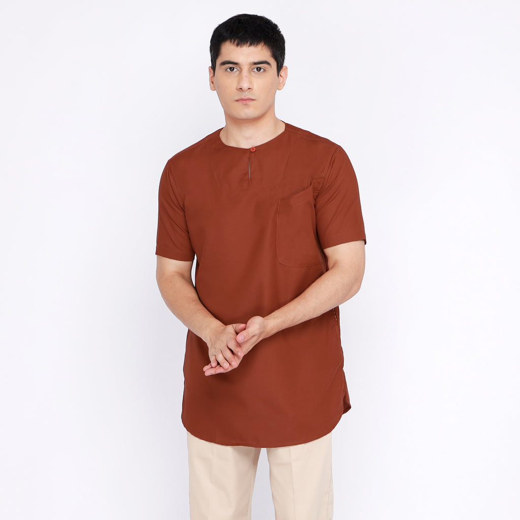 Kurta Umar Solid Lengan Pendek 3003 Monza