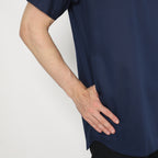 Kurta Umar Solid Lengan Pendek 3003 Navy