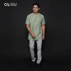 Kurta Umar Solid Lengan Pendek 3003 Sage
