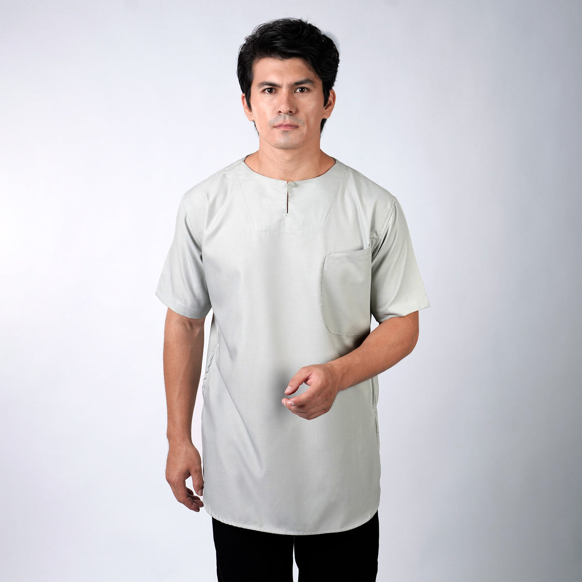 Kurta Umar Solid Lengan Pendek 3003 Sage