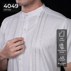 Koko Bordir Ibrahim Lengan Pendek 4049 White