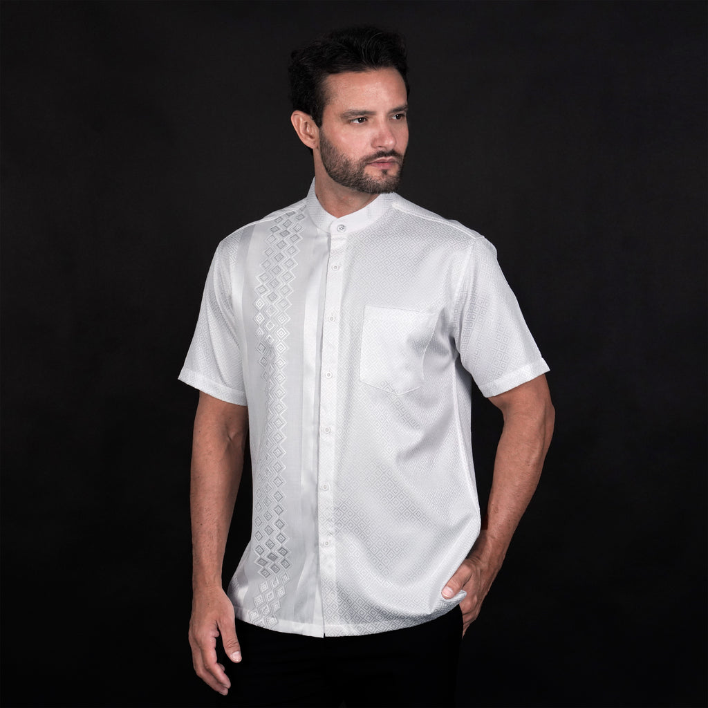 Koko Arabesque Embroidery White Lengan Pendek 4062 White