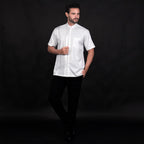 Koko Arabesque Embroidery White Lengan Pendek 4064 White