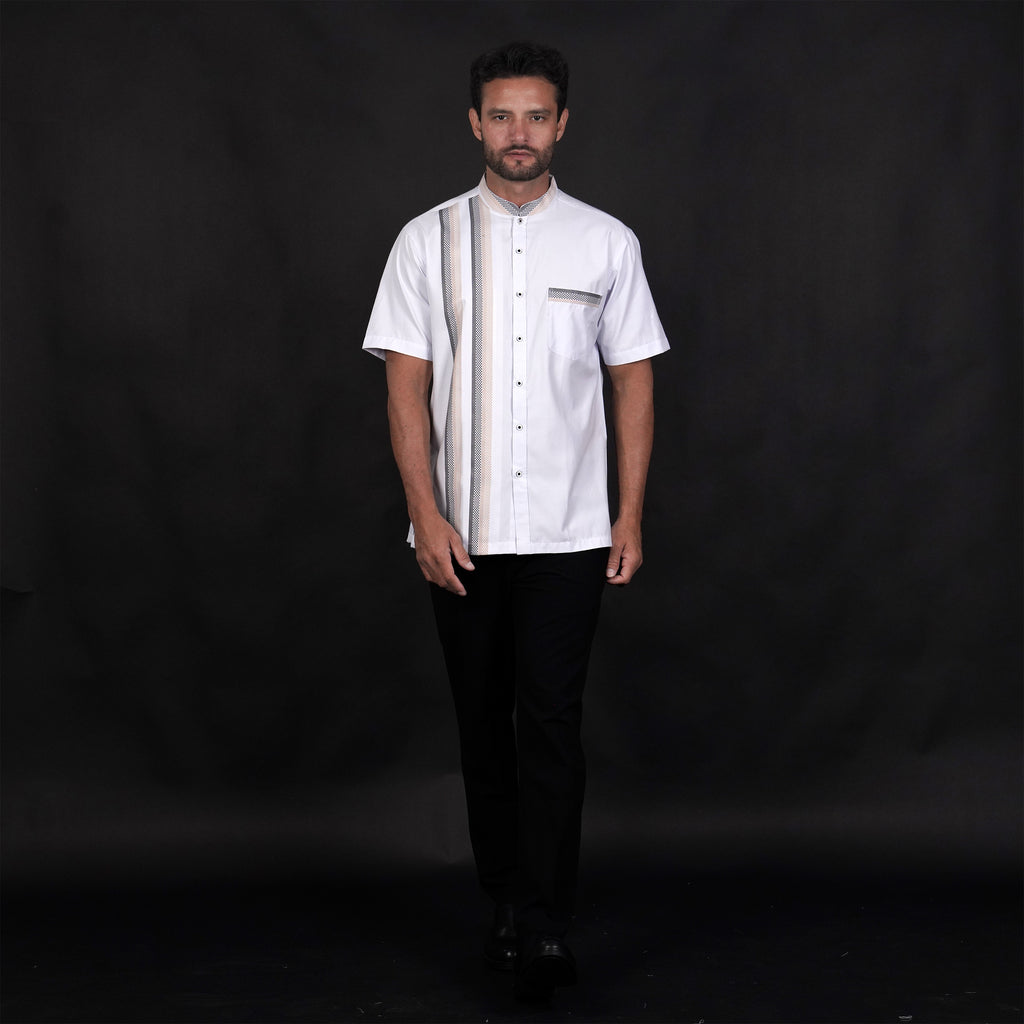 Koko Azhar Lengan Pendek 4074 White