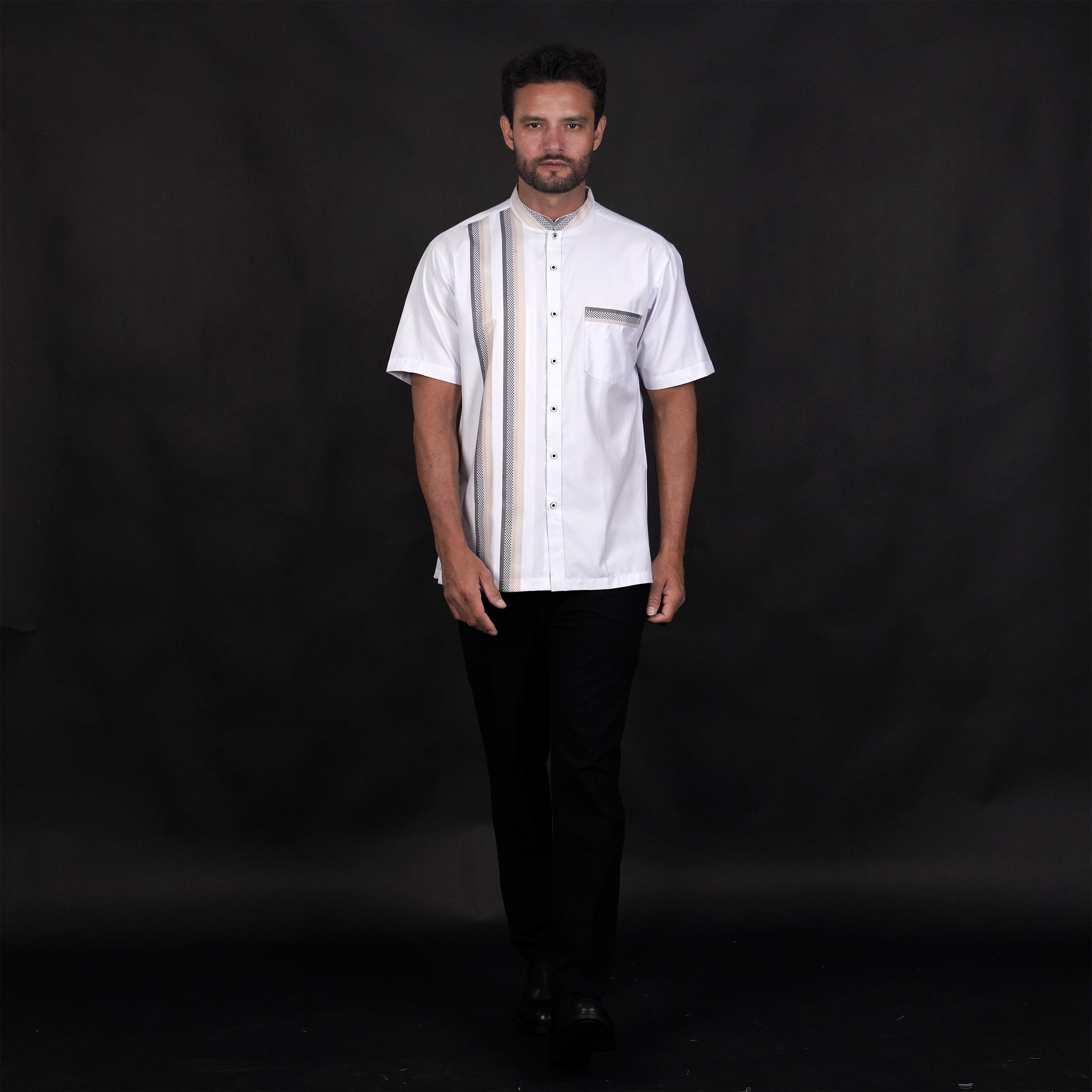 Koko Azhar Lengan Pendek 4074 White