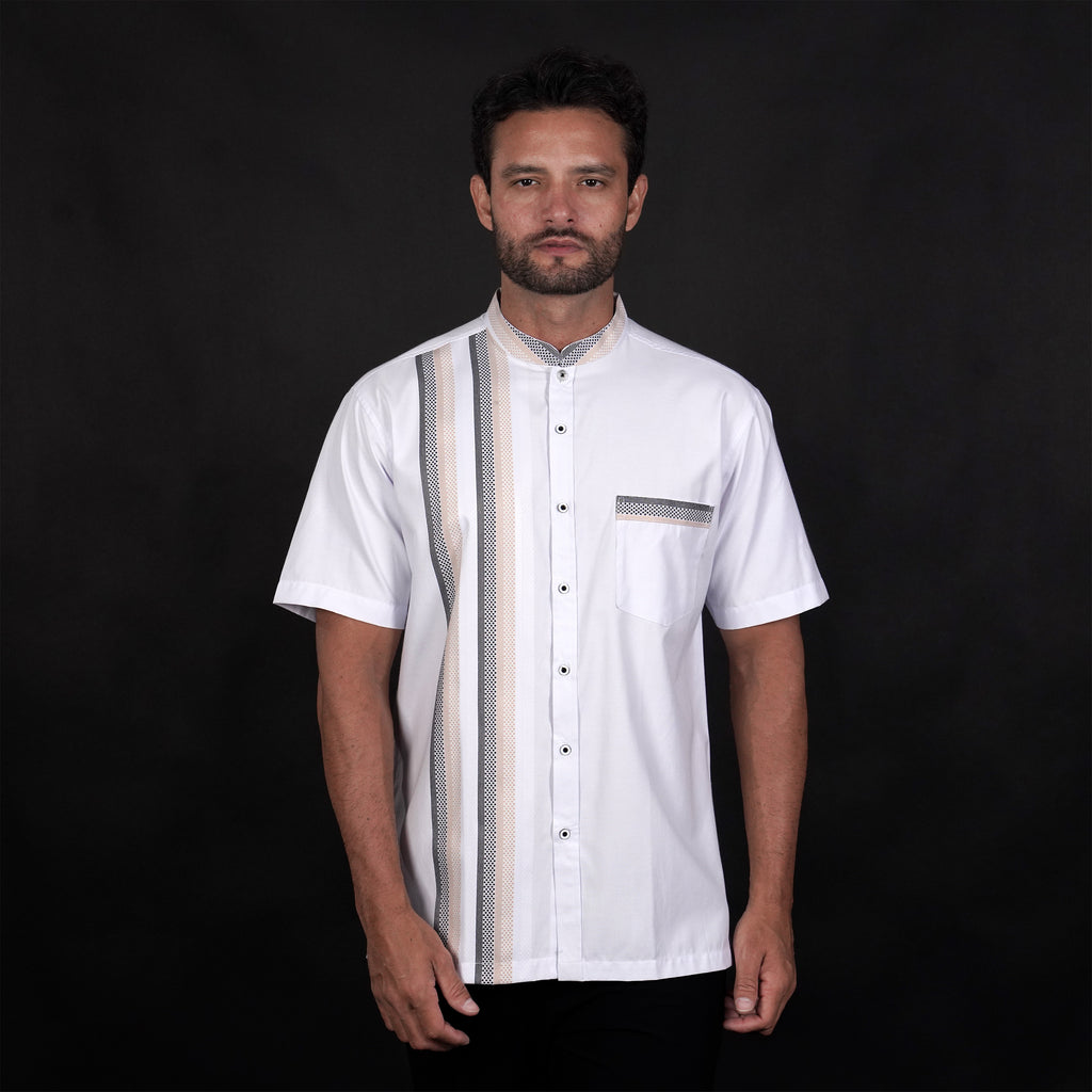 Koko Azhar Lengan Pendek 4074 White