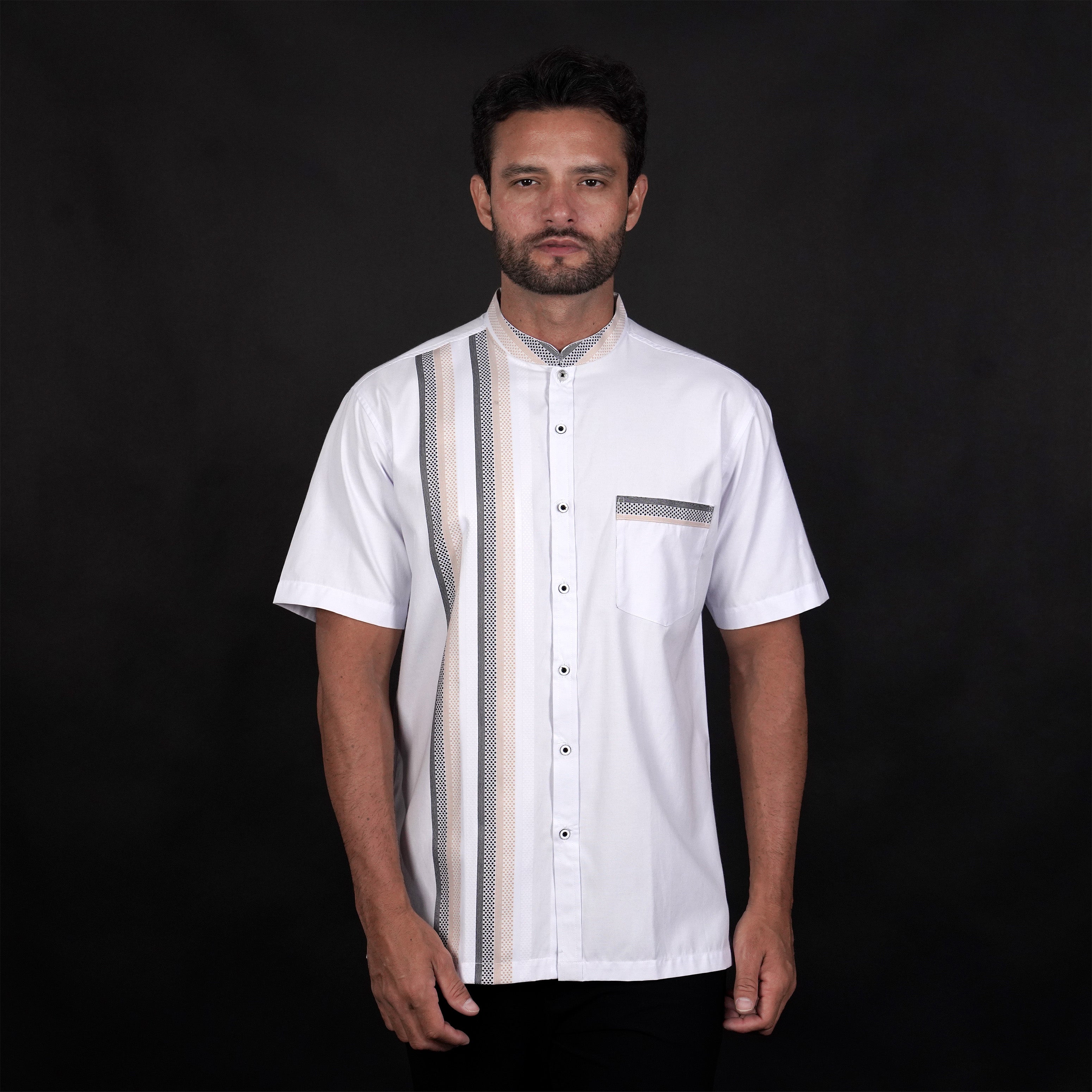 Koko Azhar Lengan Pendek 4074 White
