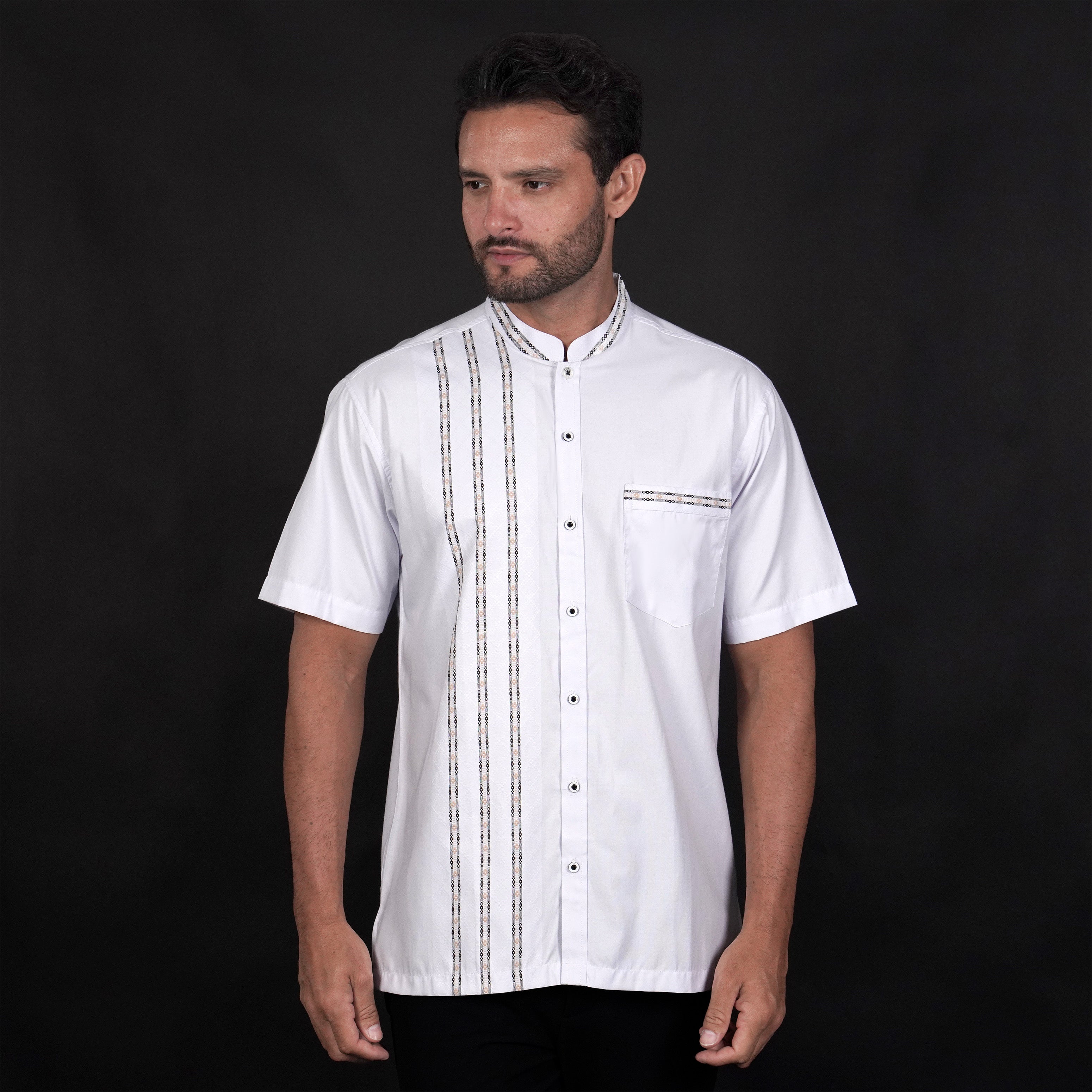 Koko Azhar Lengan Pendek 4076 White