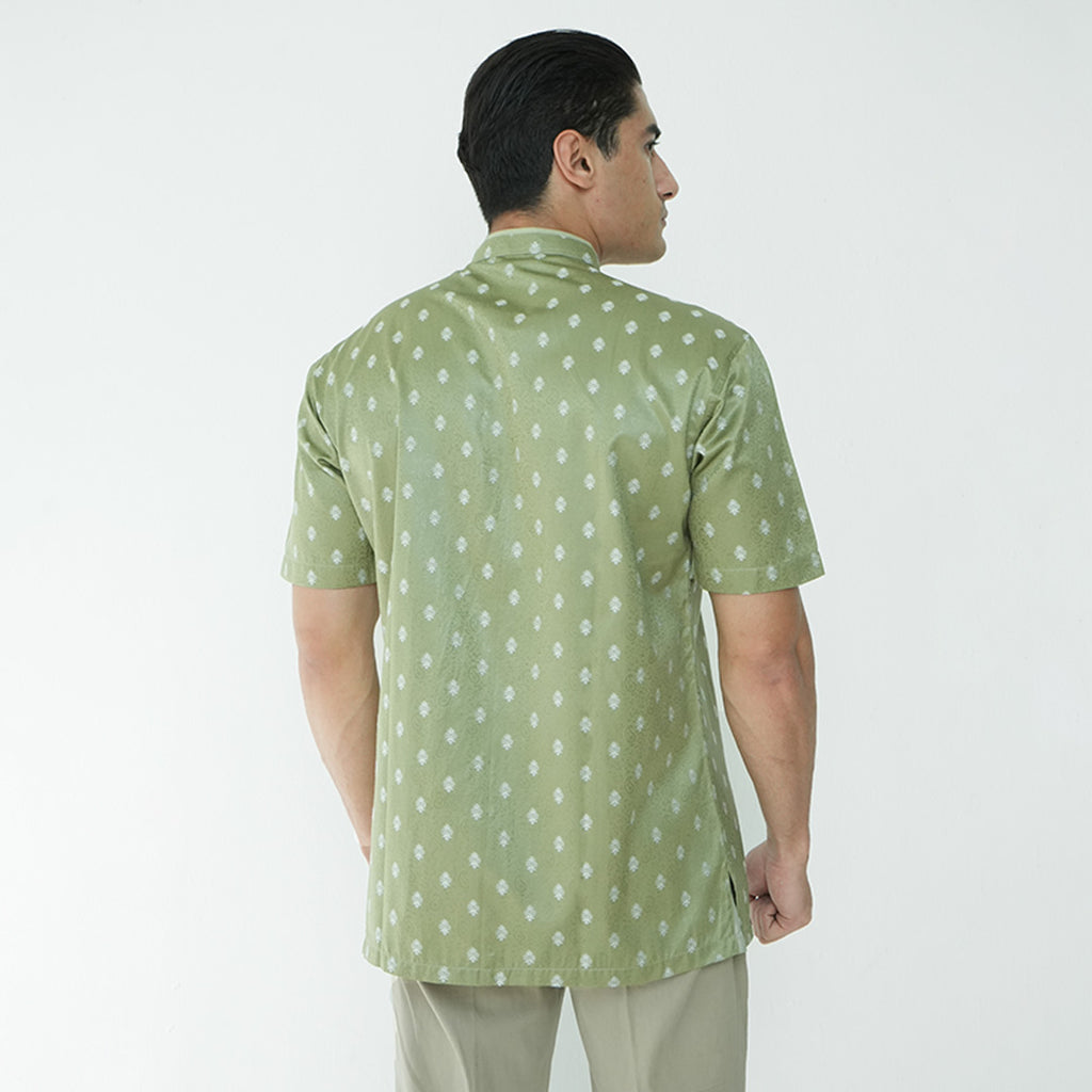 Koko Syam Batik Lengan Pendek 4103 Army