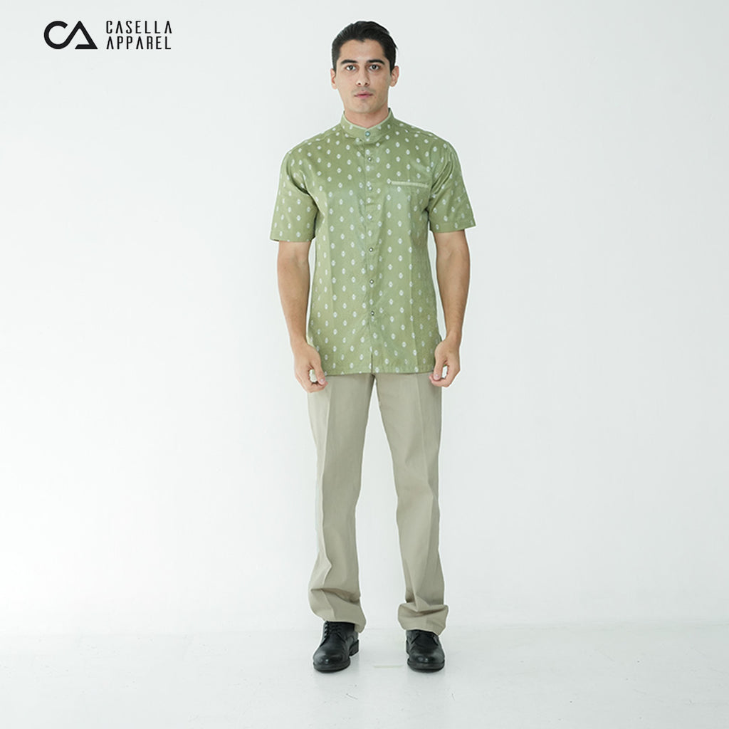 Koko Syam Batik Lengan Pendek 4103 Army