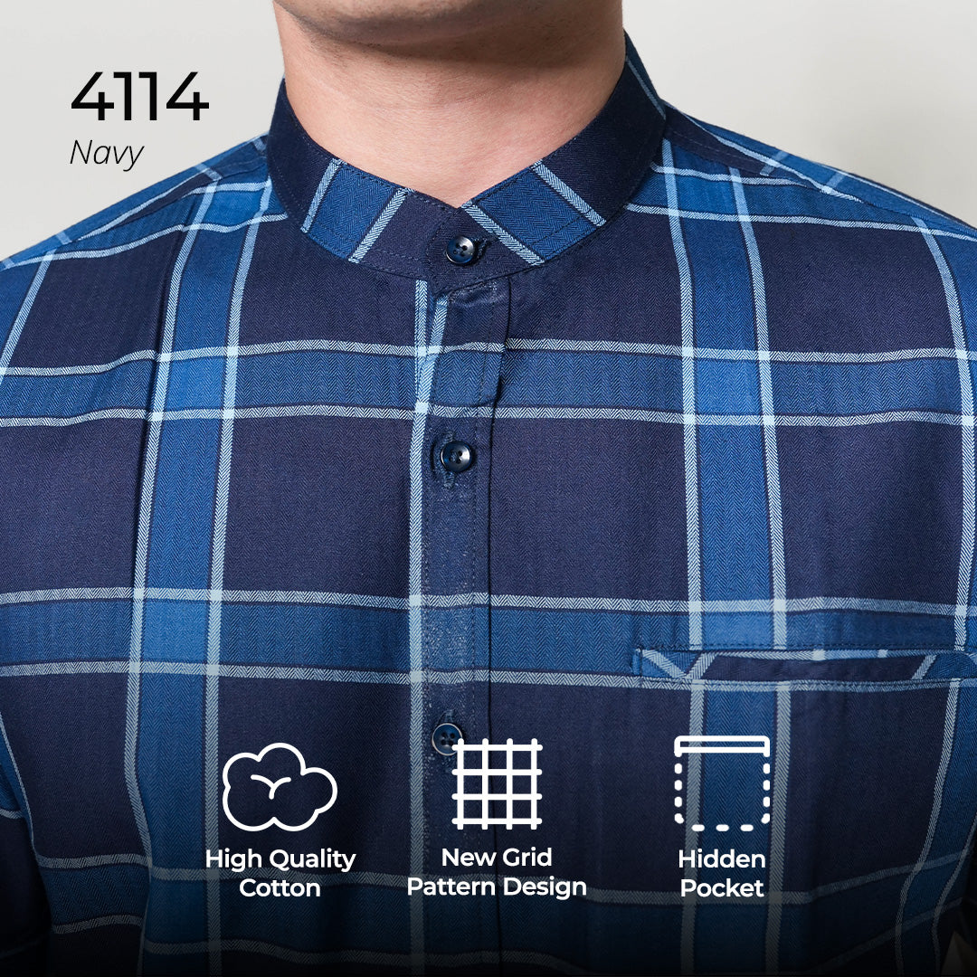 Koko Izzan Lengan Pendek 4114 Navy