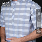 Koko Izhan Lengan Pendek 4122 Blue Grey