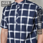 Koko Izhan Lengan Pendek 4123 Navy