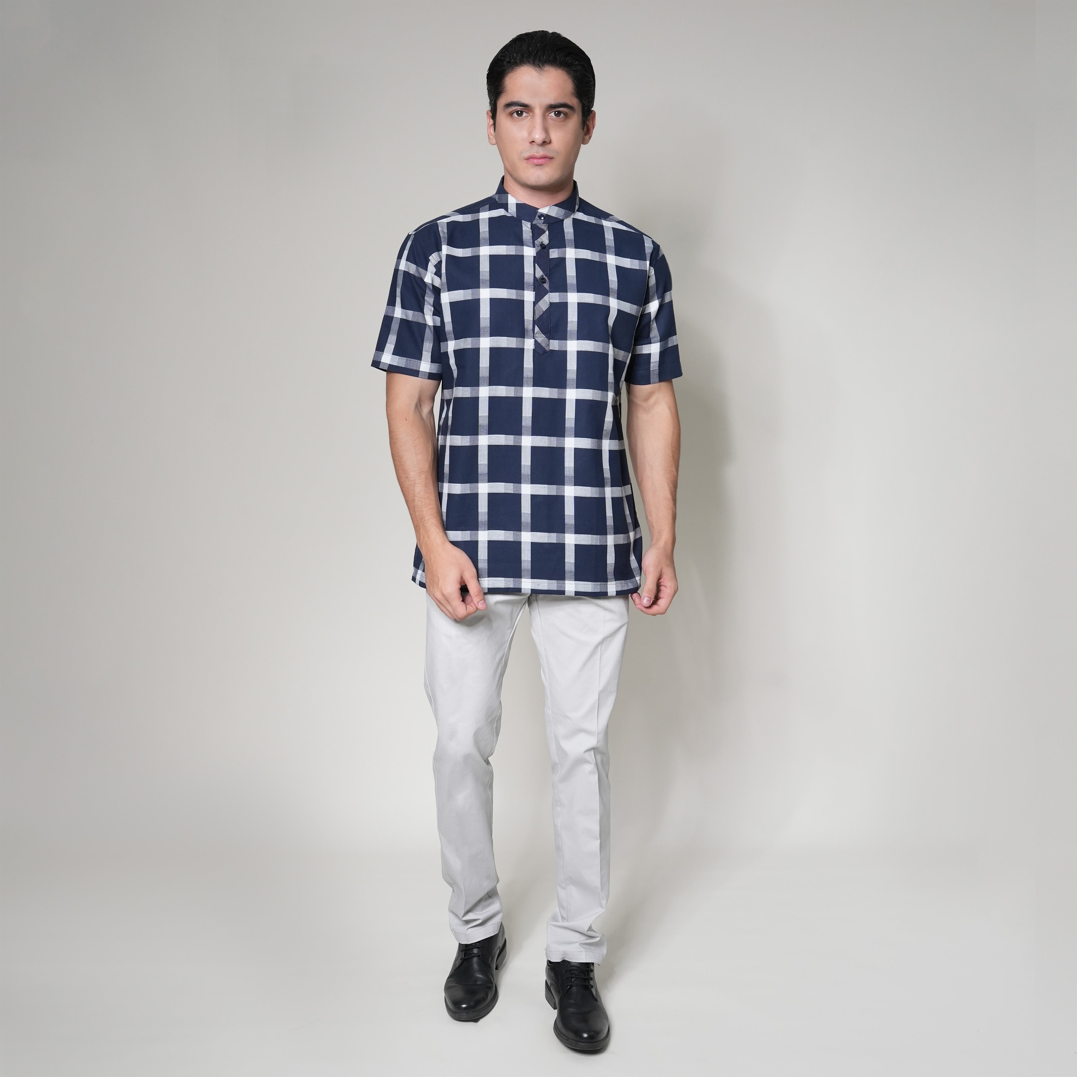 Koko Izhan Lengan Pendek 4123 Navy