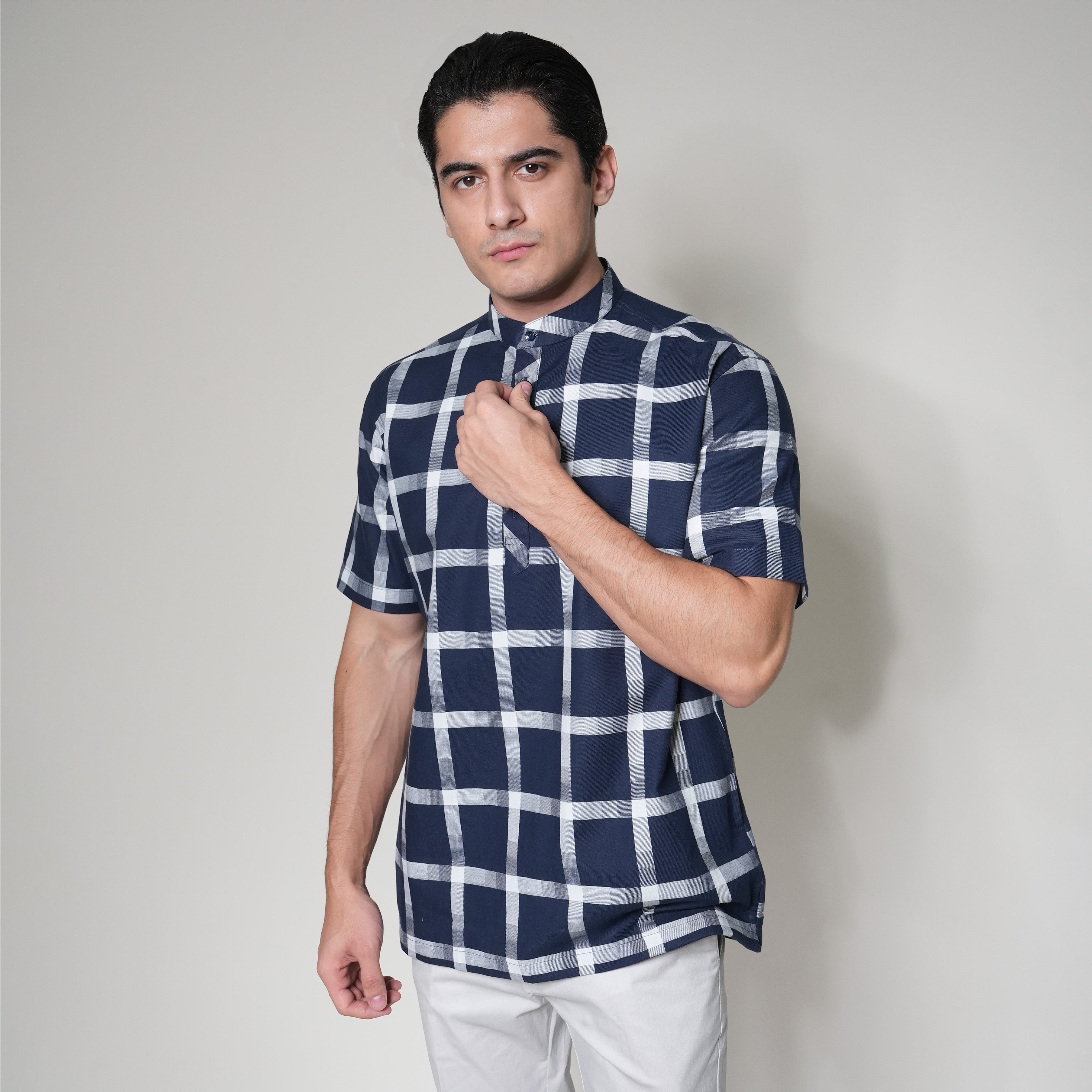 Koko Izhan Lengan Pendek 4123 Navy