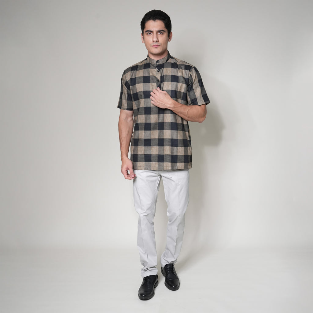 Koko Izhan Lengan Pendek 4124 Brown