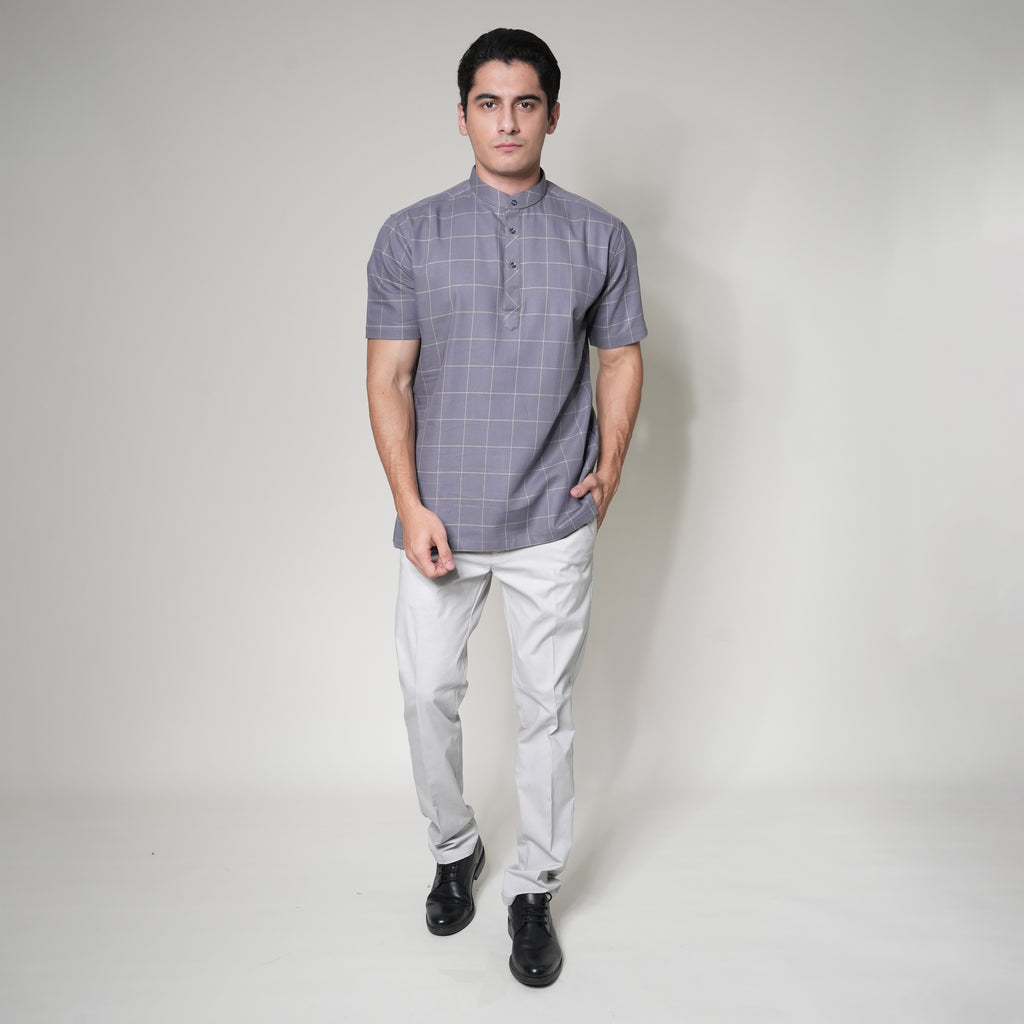 Koko Izhan Lengan Pendek 4126 Grey