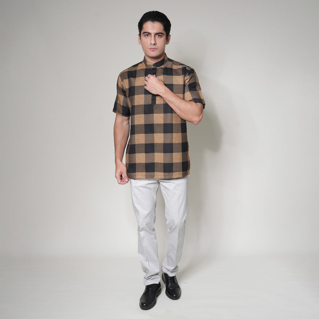 Koko Izhan Lengan Pendek 4127 Brown