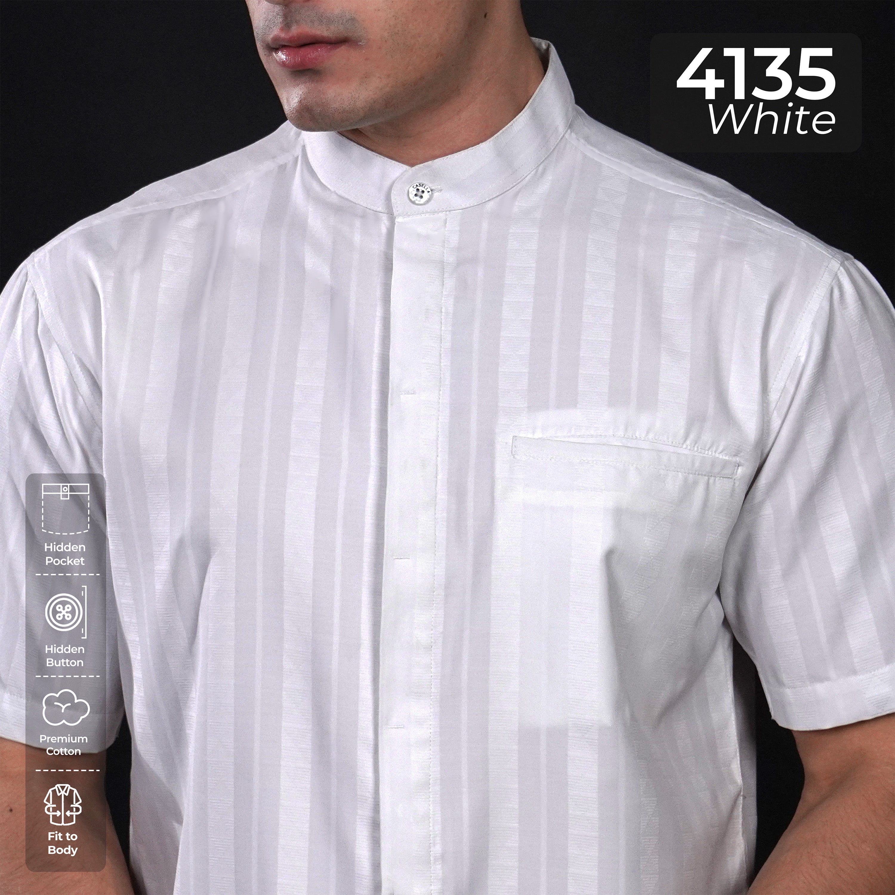 Koko Musa Lengan Pendek 4135 White