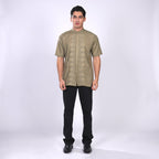 Koko Bordir Ibrahim Lengan Pendek 4138 Grayish Brown