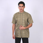 Koko Bordir Ibrahim Lengan Pendek 4138 Grayish Brown
