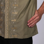 Koko Bordir Ibrahim Lengan Pendek 4138 Grayish Brown