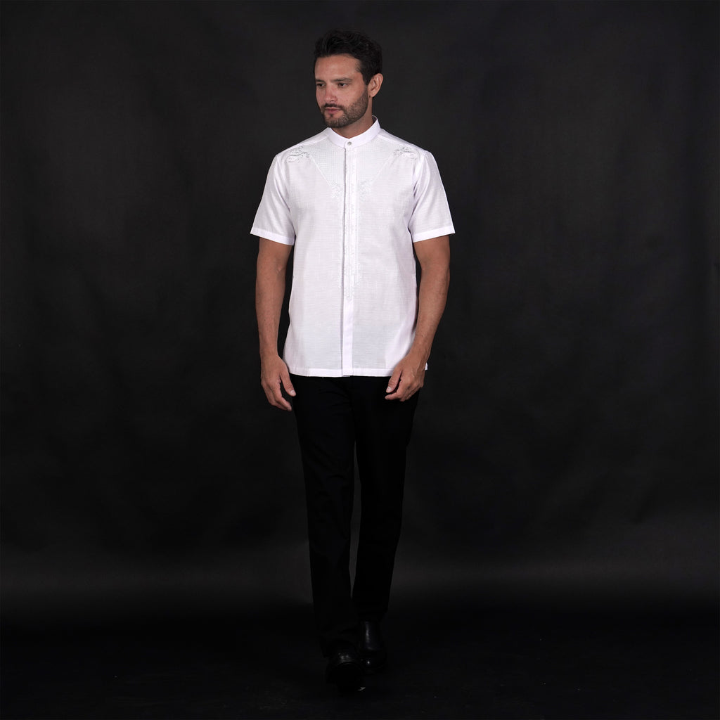 Koko Putih Amari Lengan Pendek 4140 White