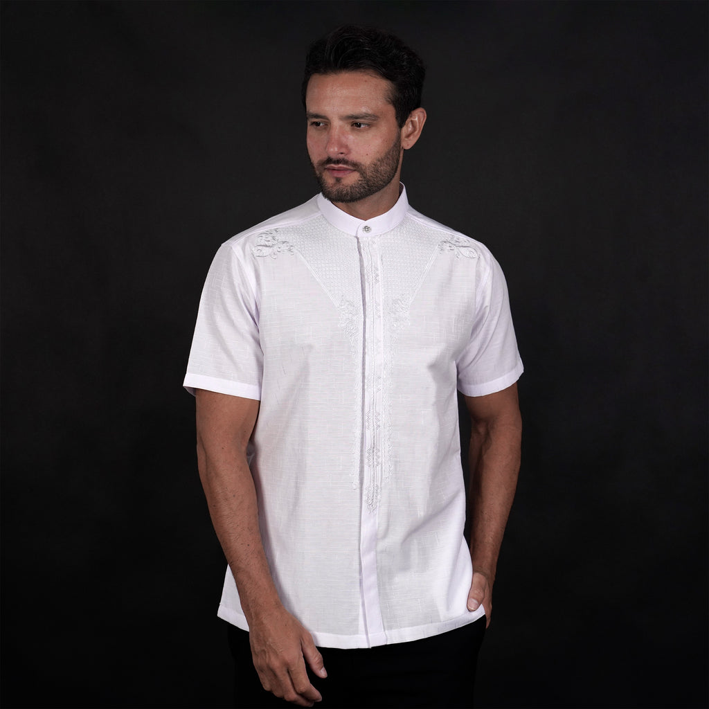 Koko Putih Amari Lengan Pendek 4140 White