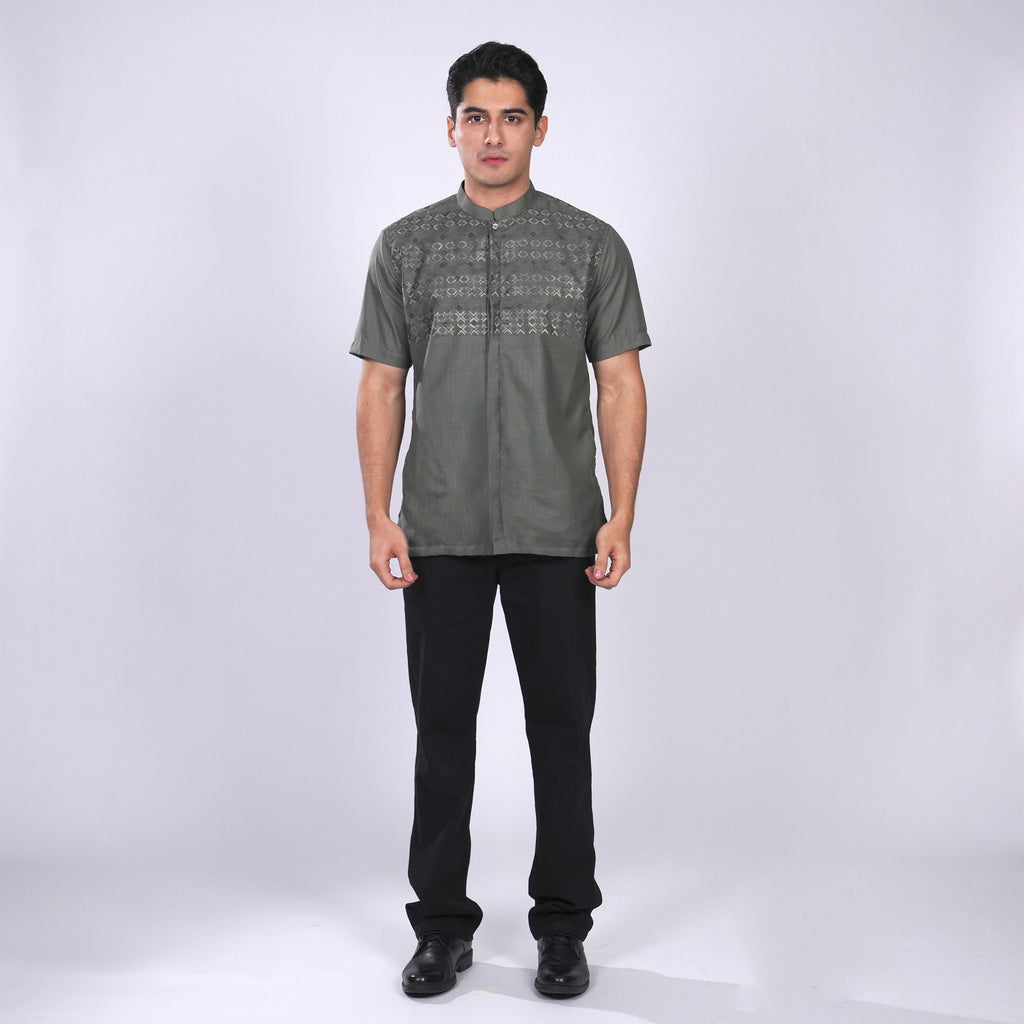 Koko Sultan Lengan Pendek 4159 Green Grey