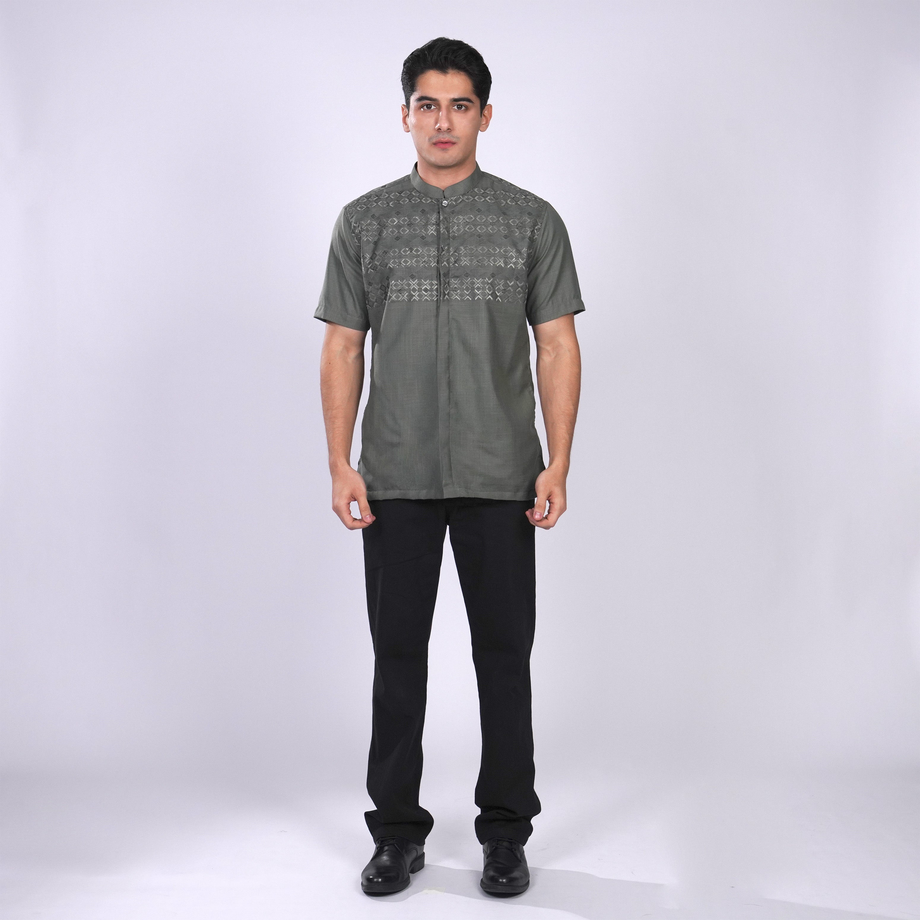 Koko Sultan Lengan Pendek 4159 Green Grey