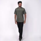 Koko Hadid Lengan Pendek 4167 Olive Grey