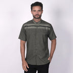Koko Hadid Lengan Pendek 4167 Olive Grey