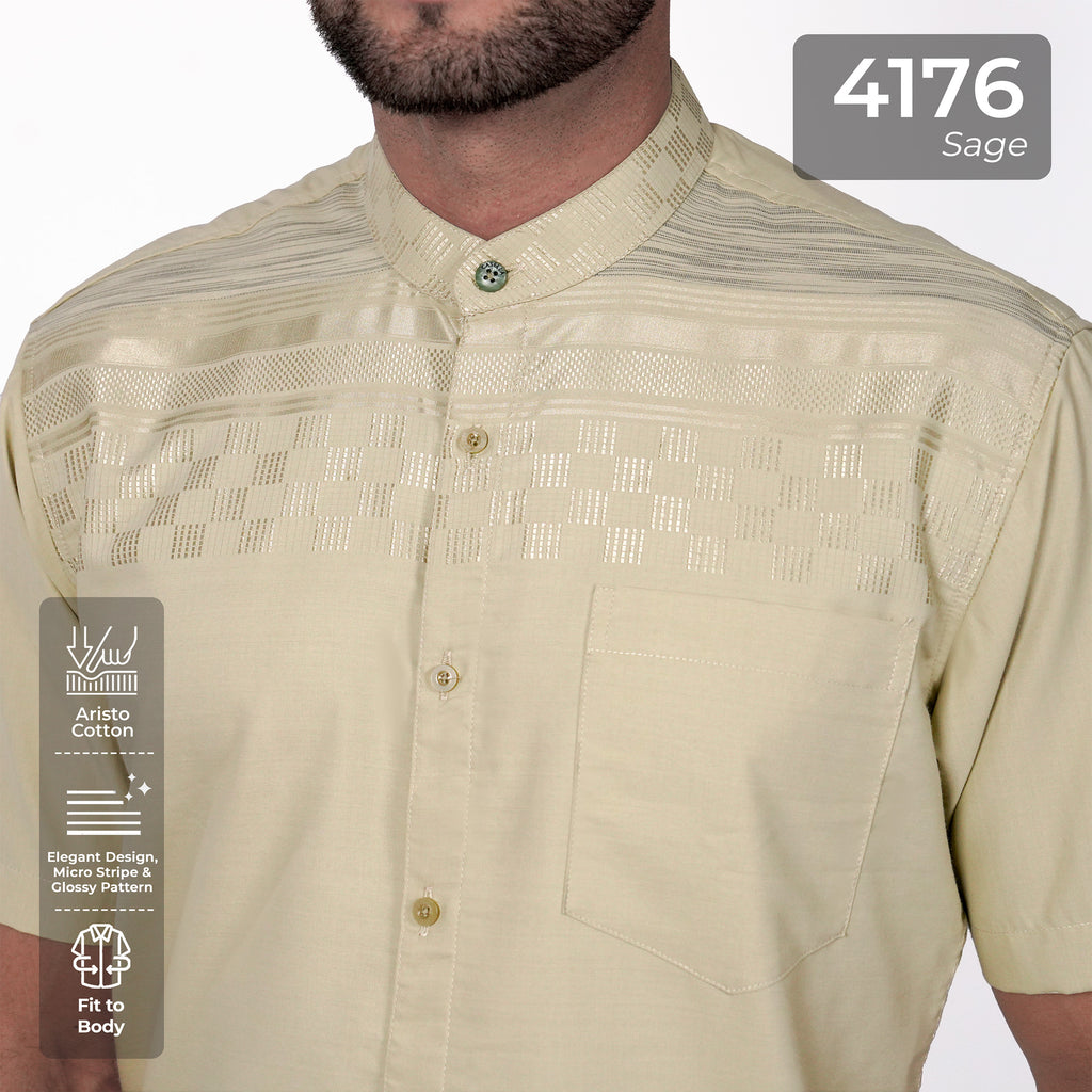Koko Harun Lengan Pendek 4176 Sage