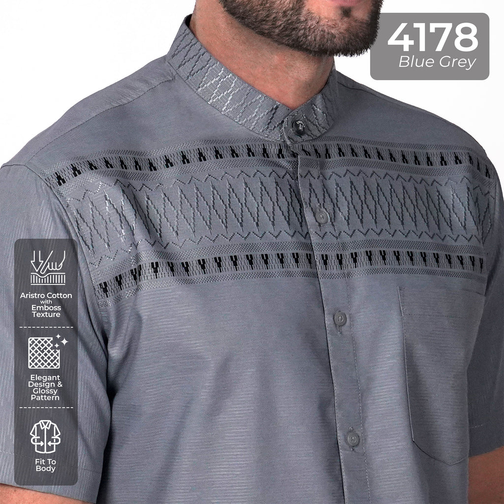 Koko Rayyan Lengan Pendek 4178 Blue Grey