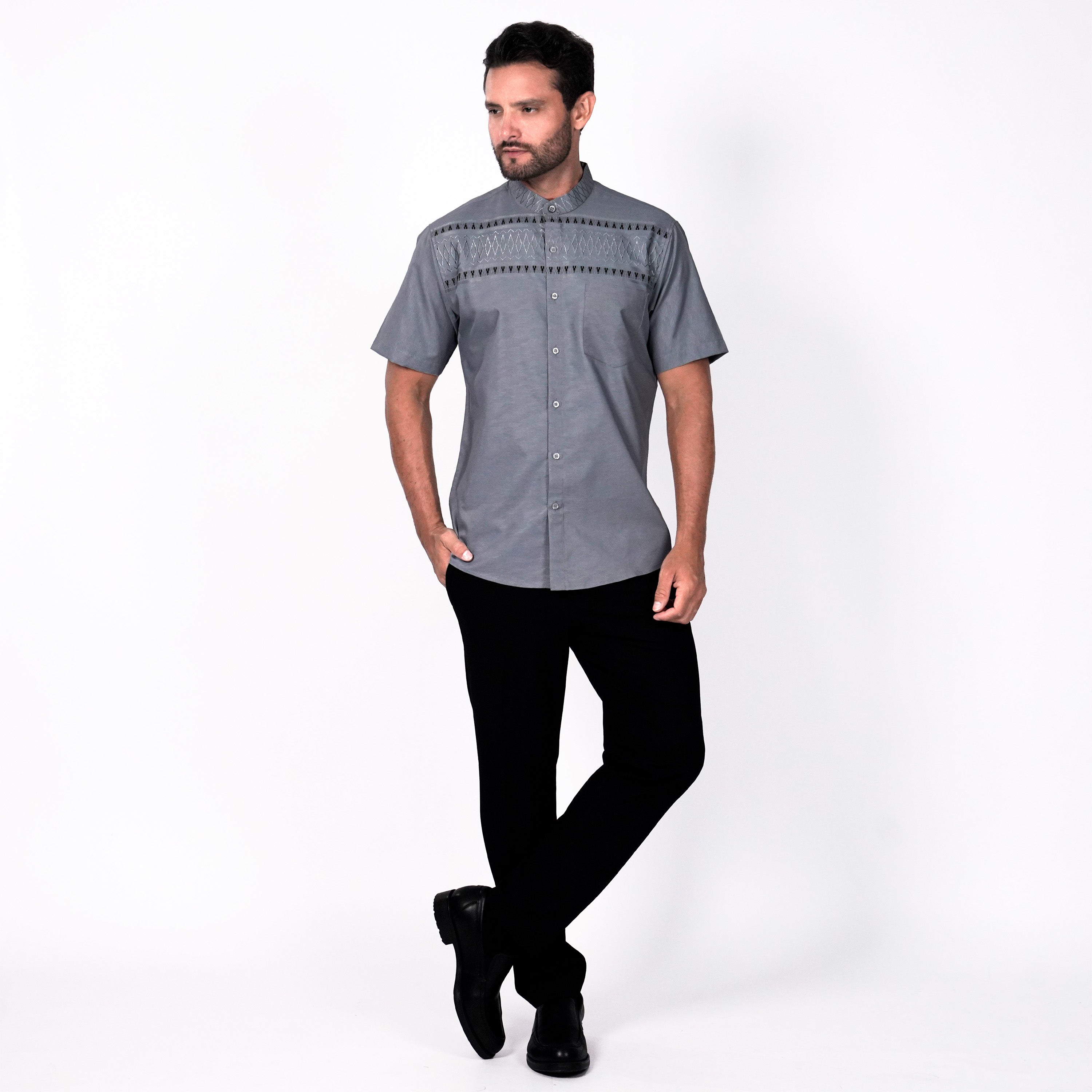 Koko Rayyan Lengan Pendek 4178 Blue Grey
