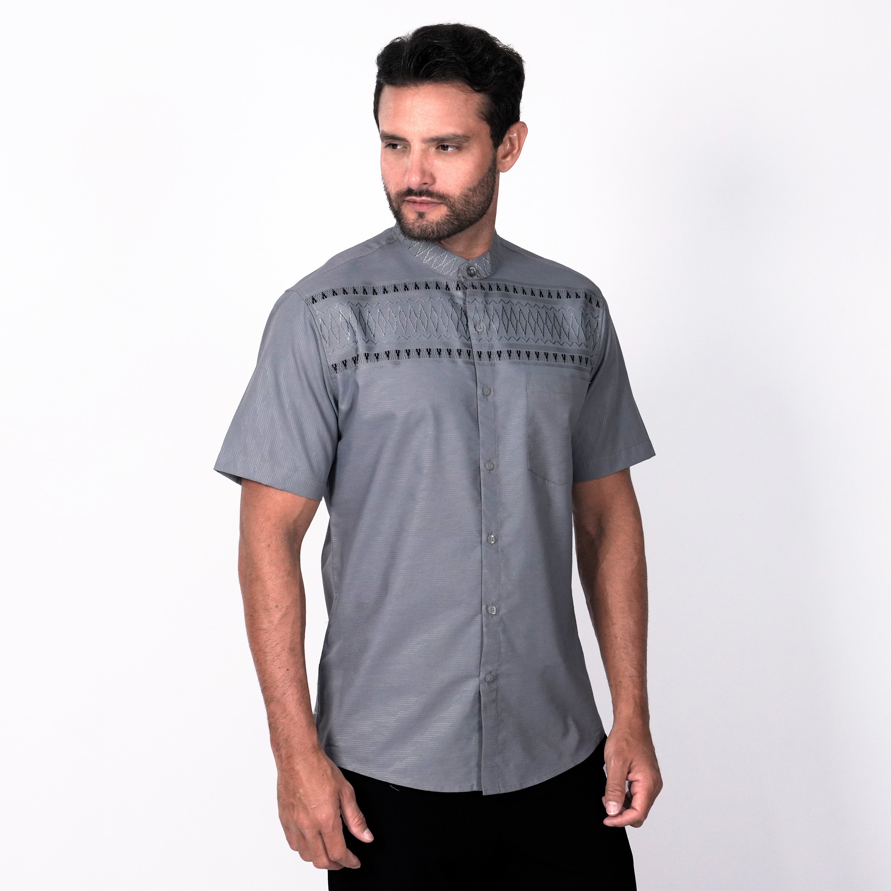 Koko Rayyan Lengan Pendek 4178 Blue Grey