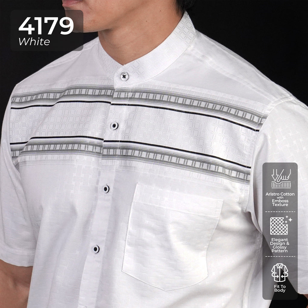 Koko Rayyan Lengan Pendek 4179 White