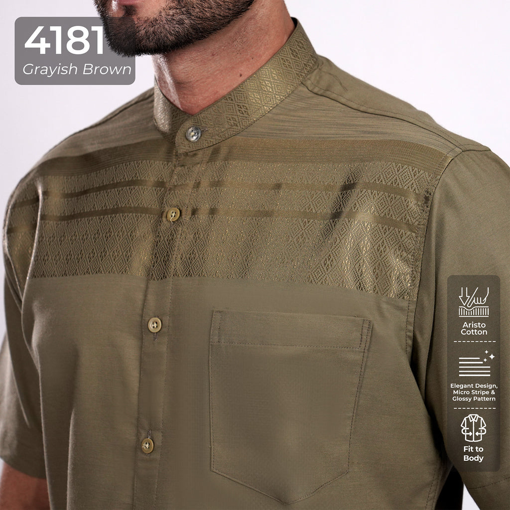 Koko Harun Lengan Pendek 4181 Grayish Brown