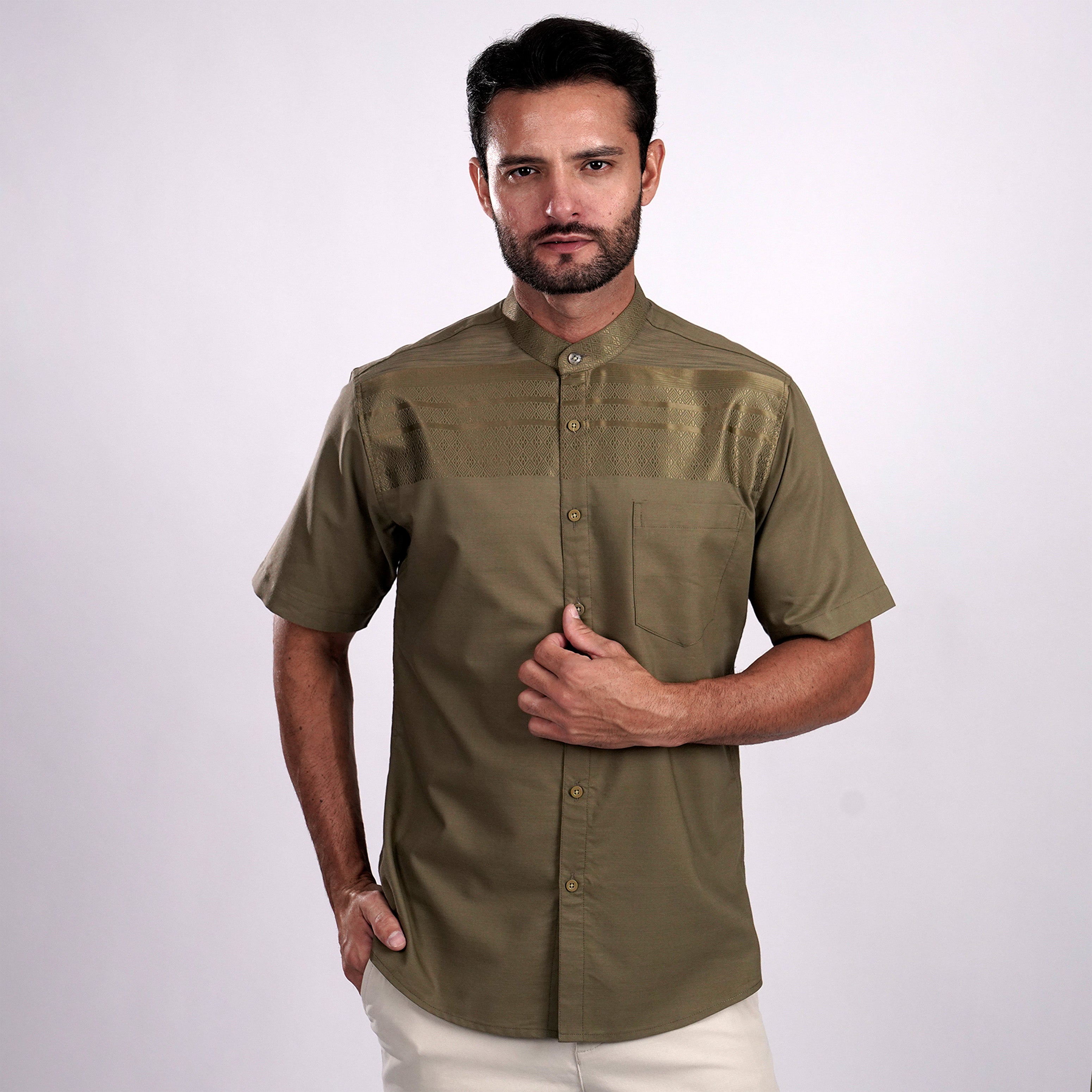 Koko Harun Lengan Pendek 4181 Grayish Brown
