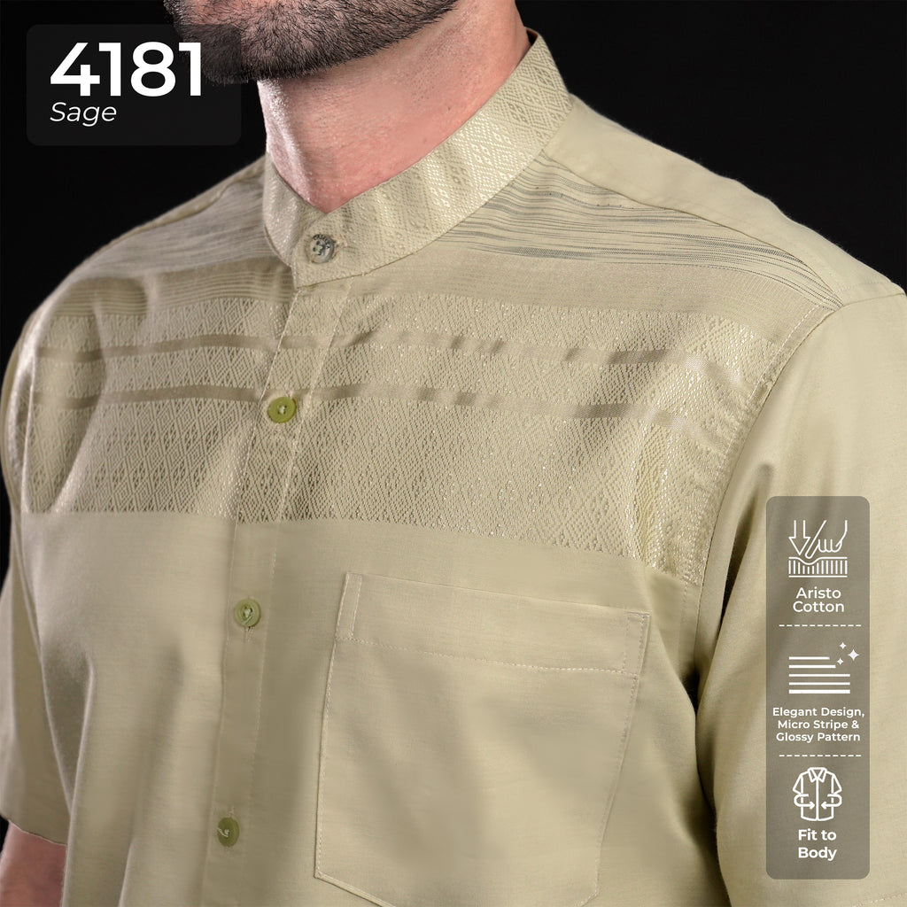 Koko Harun Lengan Pendek 4181 Sage