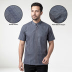 Koko Ishaq Lengan Pendek 4182 Blue Grey