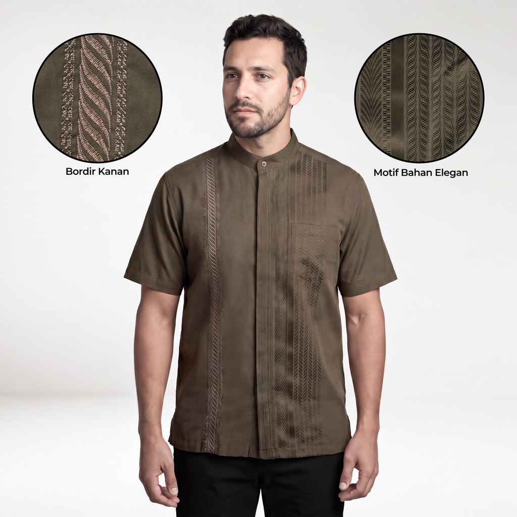 Koko Ishaq Lengan Pendek 4182 Grayish Brown