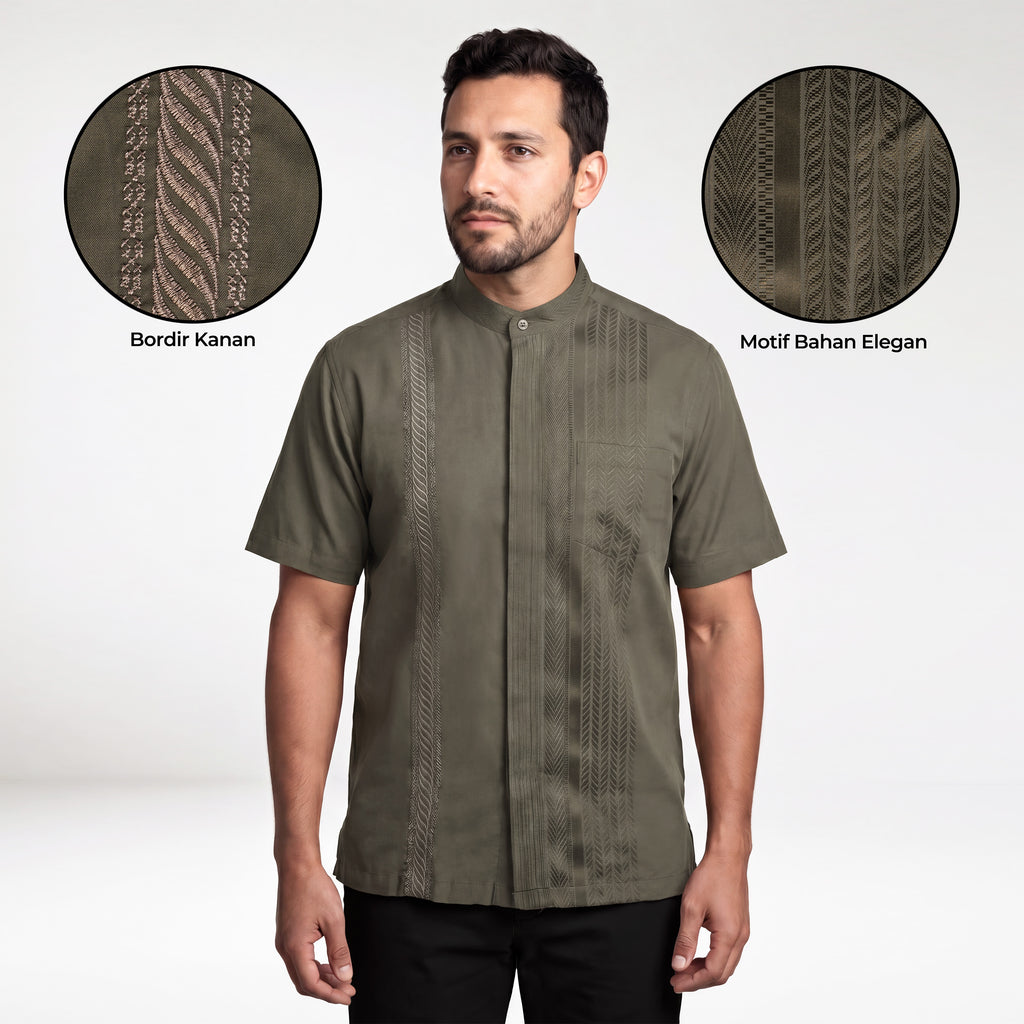 Koko Ishaq Lengan Pendek 4182 Grayish Brown