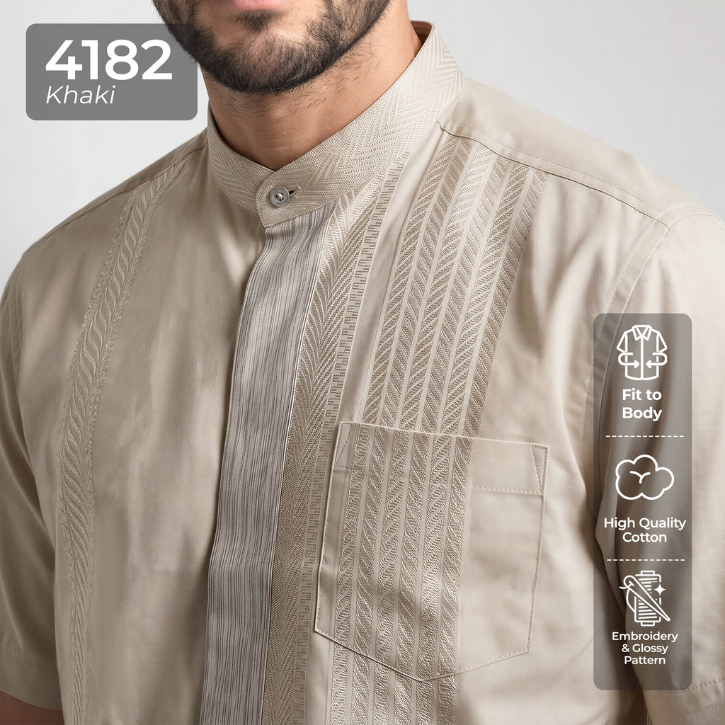 Koko Ishaq Lengan Pendek 4182 Khaki