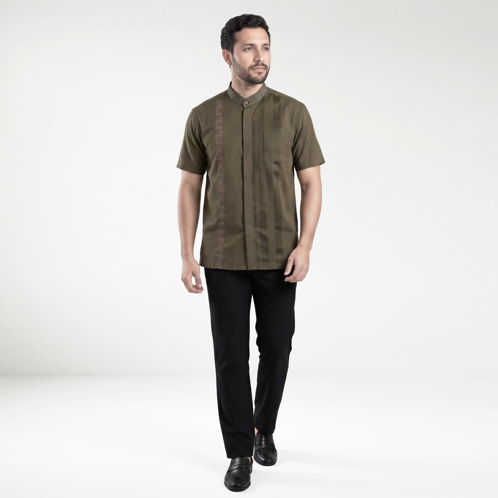 Koko Ishaq Lengan Pendek 4183 Grayish Brown