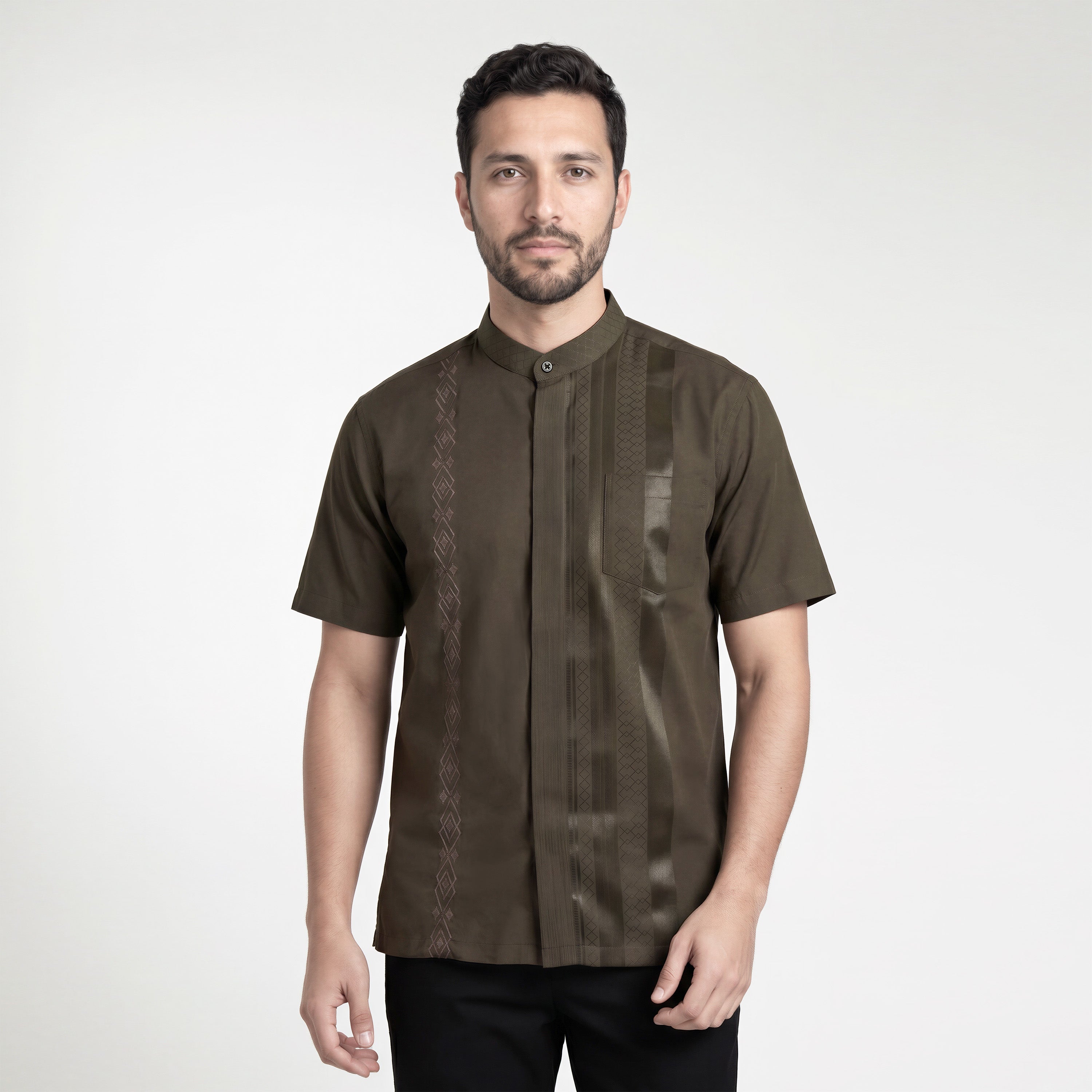 Koko Ishaq Lengan Pendek 4183 Grayish Brown
