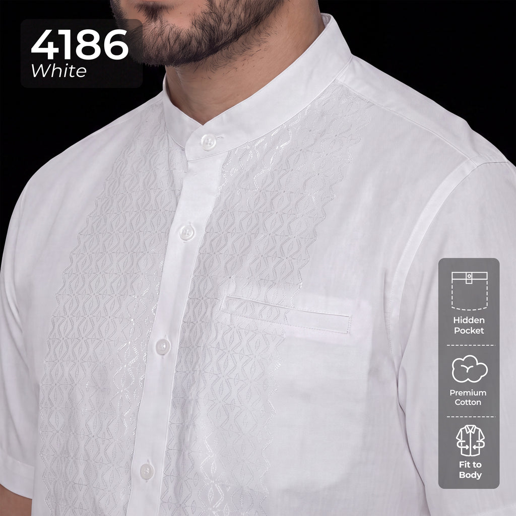 Koko Musa Lengan Pendek 4186 White
