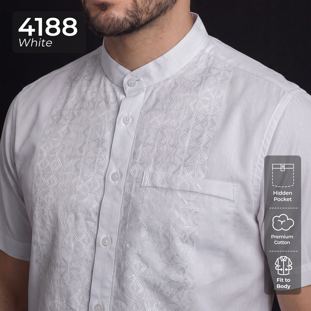 Koko Musa Lengan Pendek 4188 White