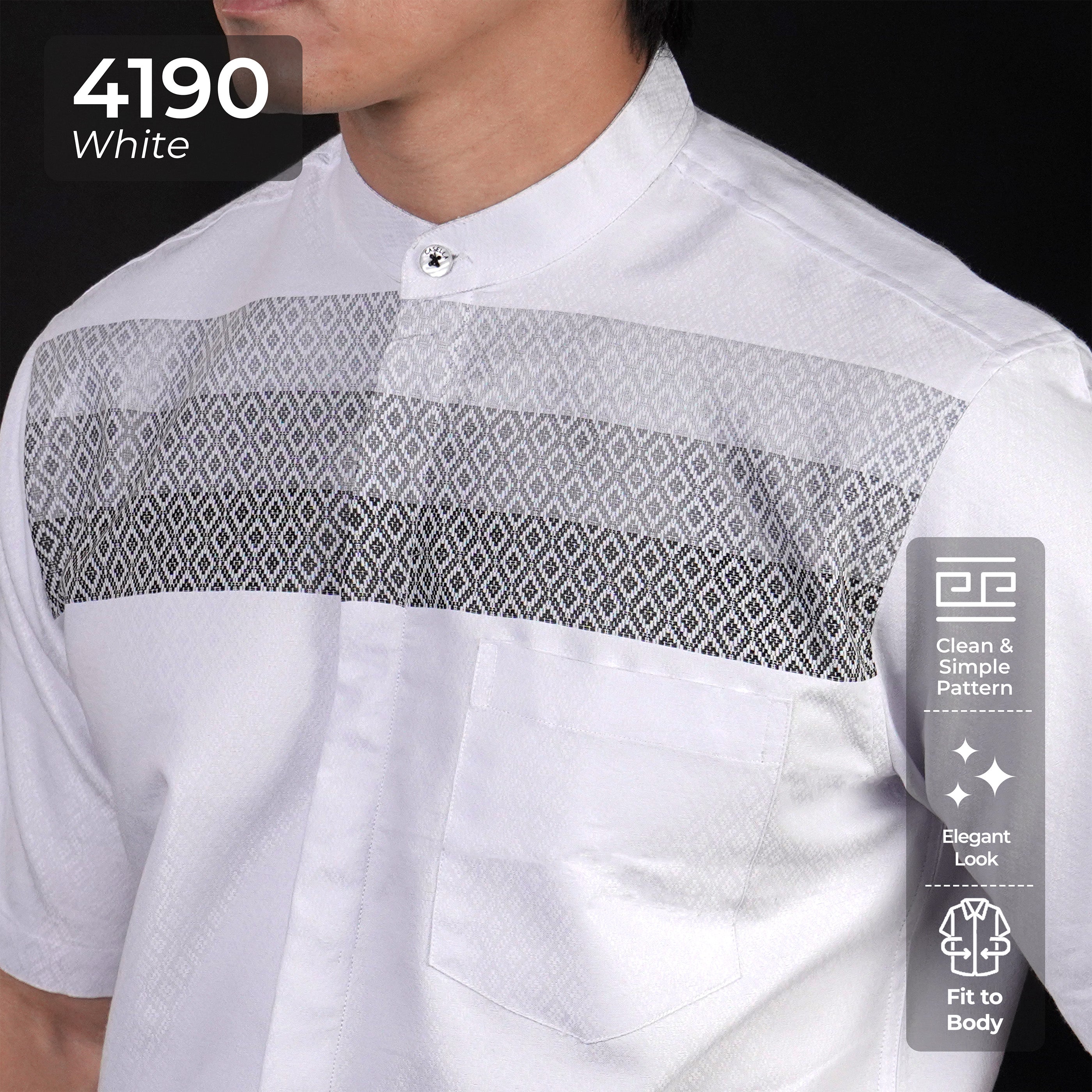 Koko Ismail Lengan Pendek 4190 White